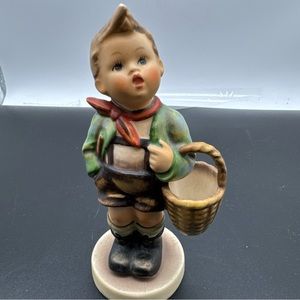 Antique Hummel Figurine Village Boy 7" No 51/0 Goebel Germany Full Bee